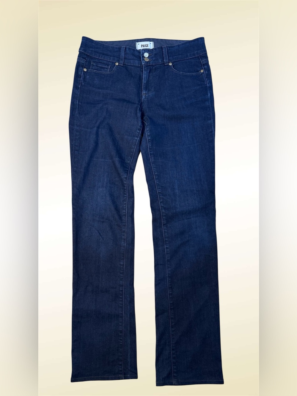 PAIGE Dark Indigo Flare Jeans